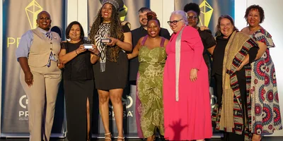 Flowstars collecting an award