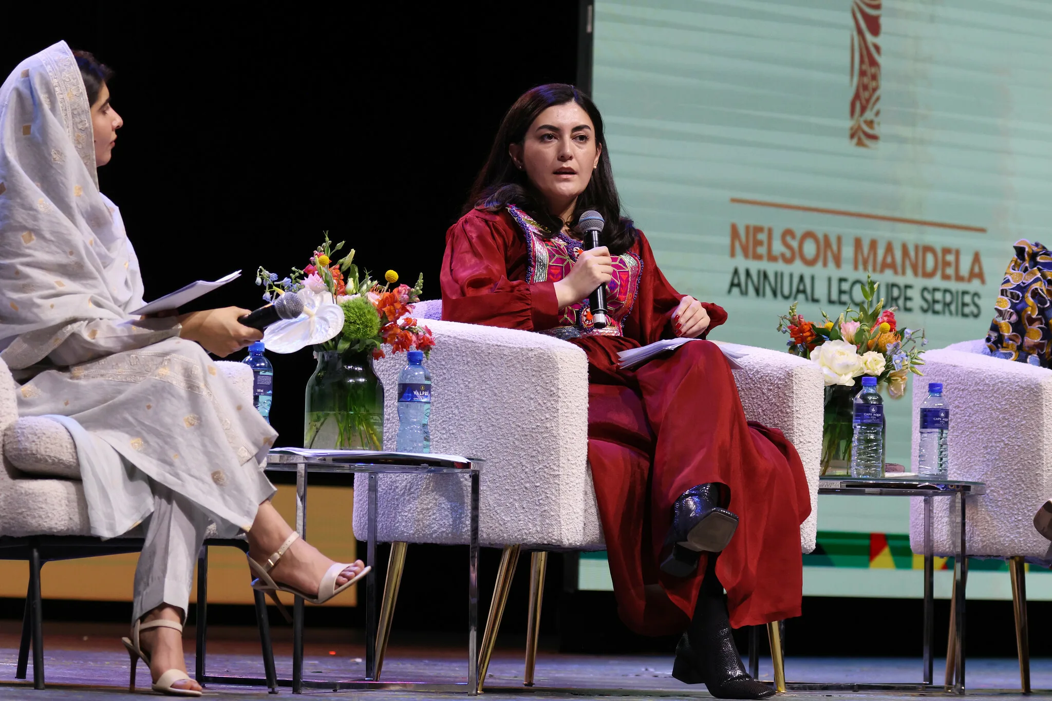 A panel discussion between Yousafzai and several gender rights activists