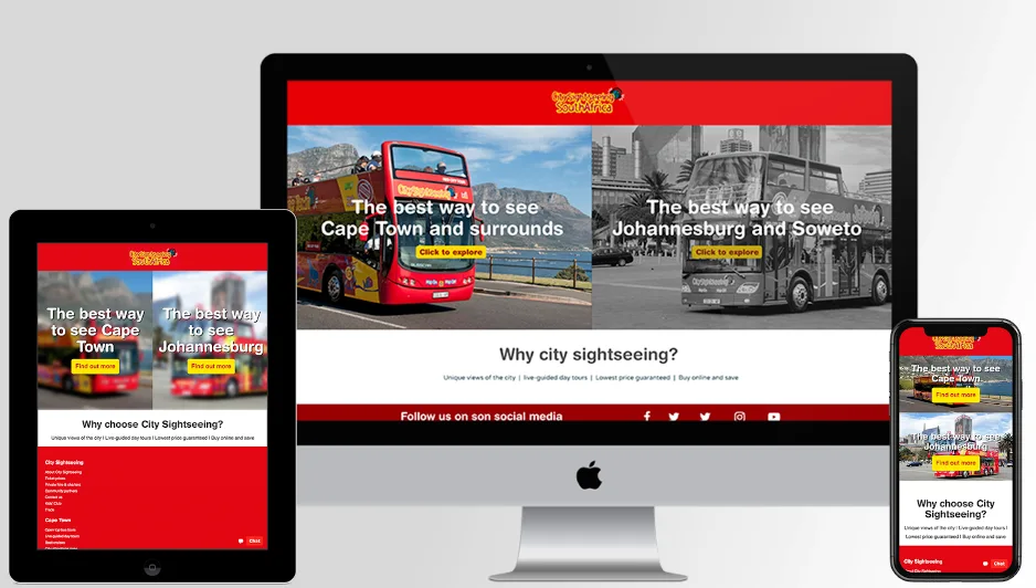 Flow provided City Sightseeing South Africa with digital marketing services