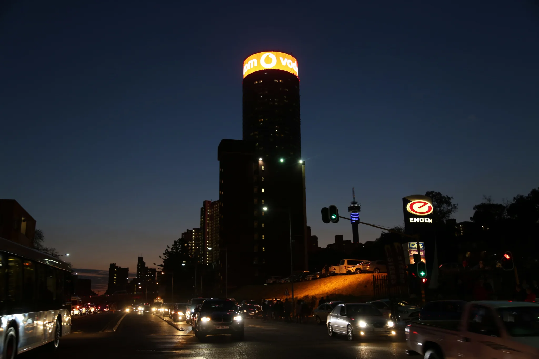 Evening scene of Johannesburg