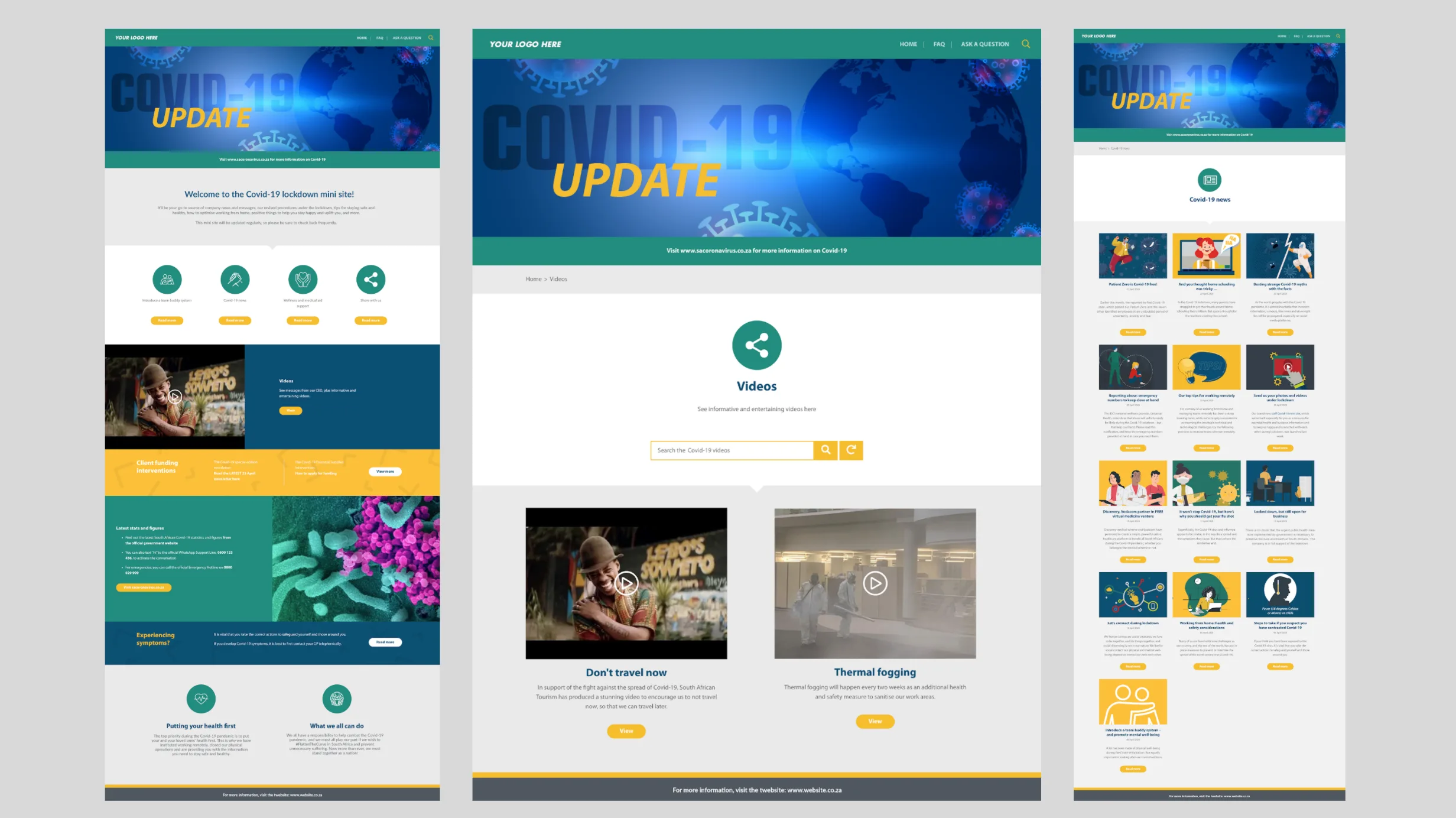 Mini-site elements designed by Flow were created for our client, the IDC.