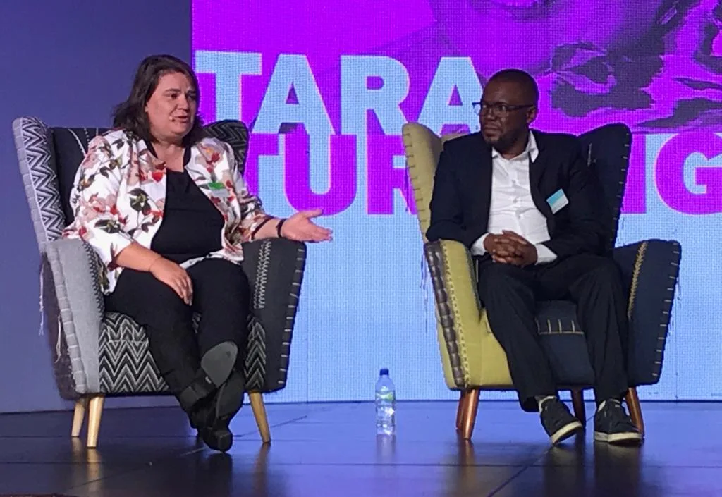 Tara Turkington and Luzuko Koti