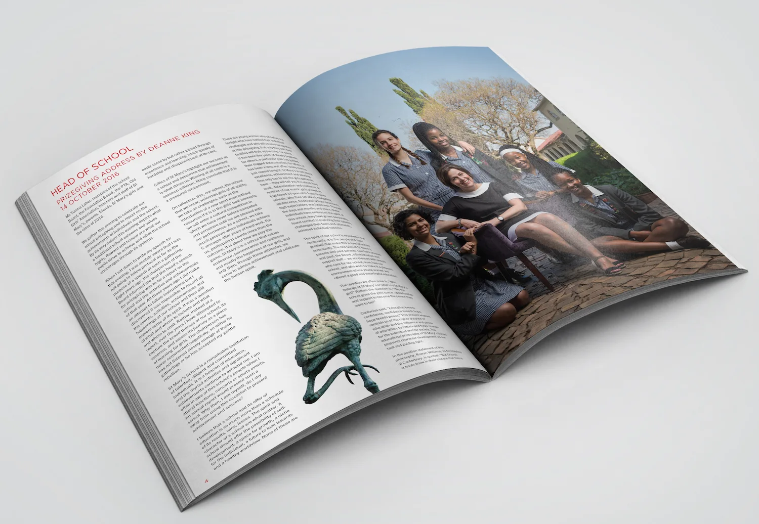 A magazine produced by Flow for St Mary’s School, Waverley