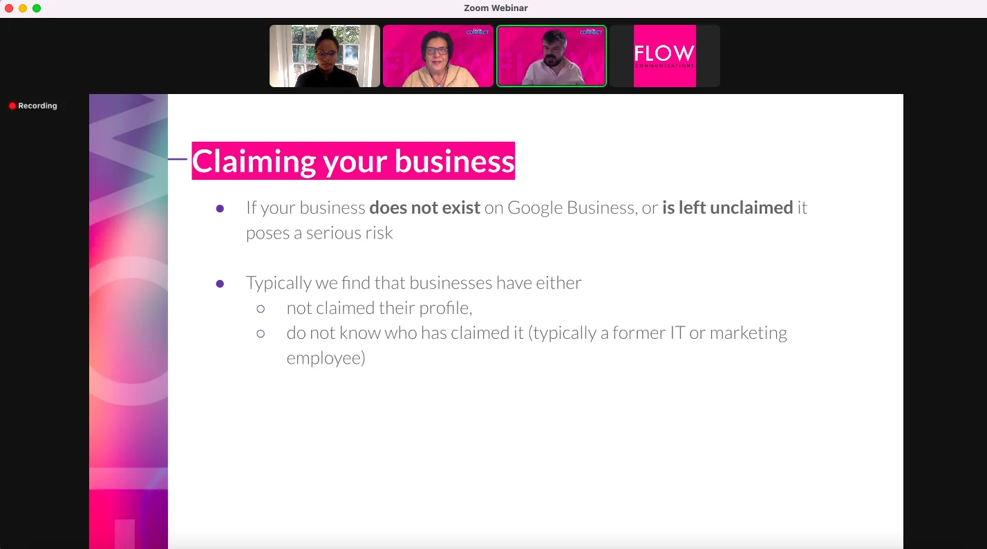 Richard Frank explains why clients should claim their business on Google