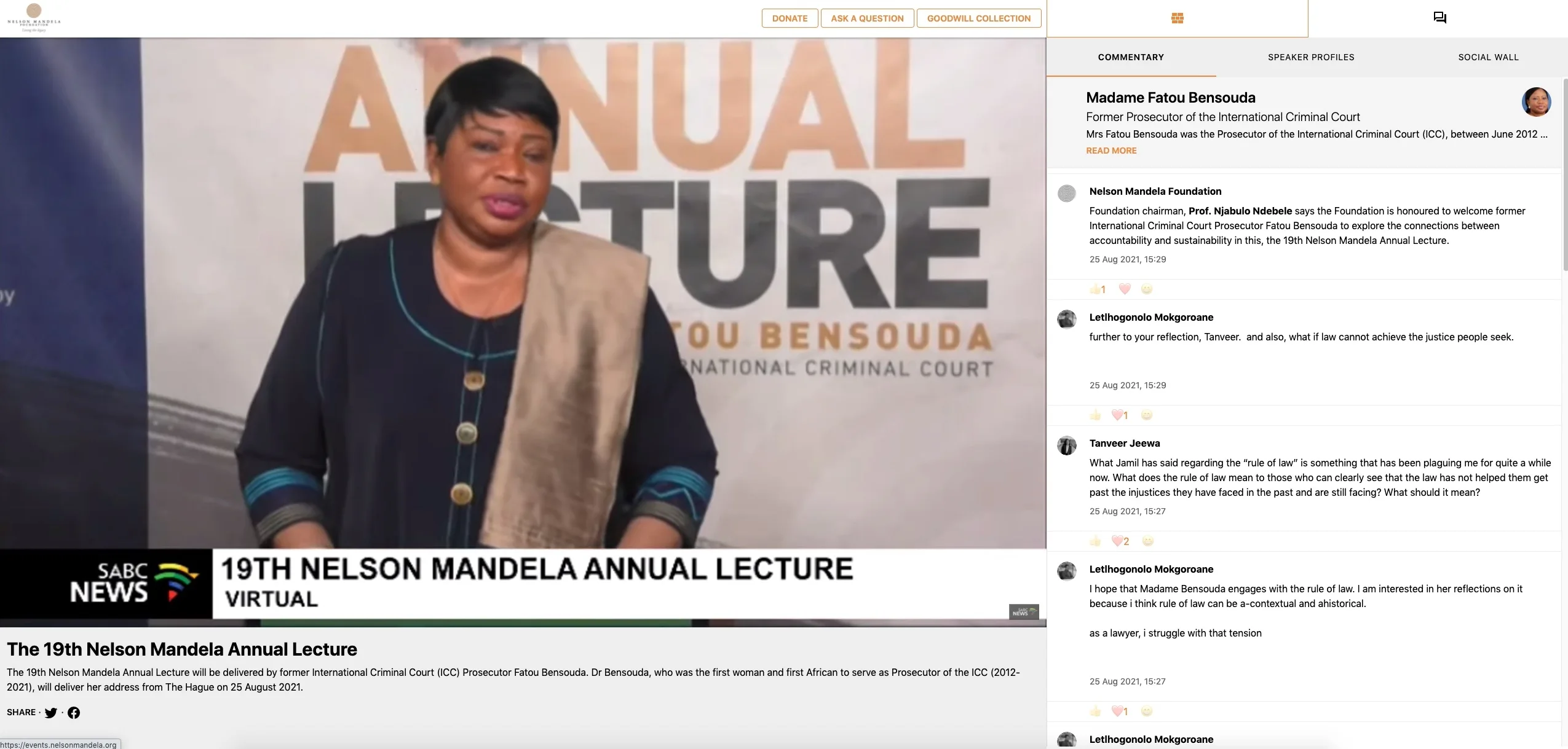 Nmal 2021 fatou bensouda events platform