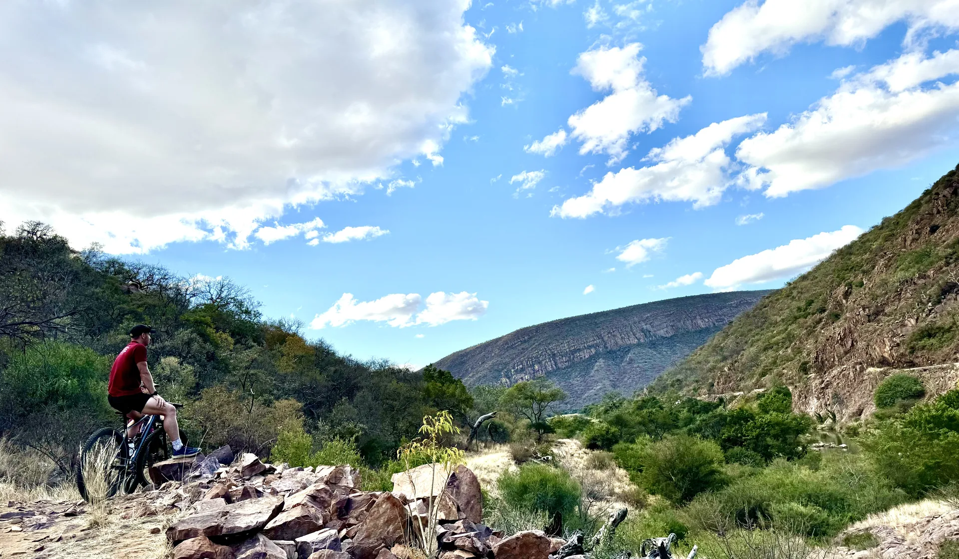 Cycle our rugged trails