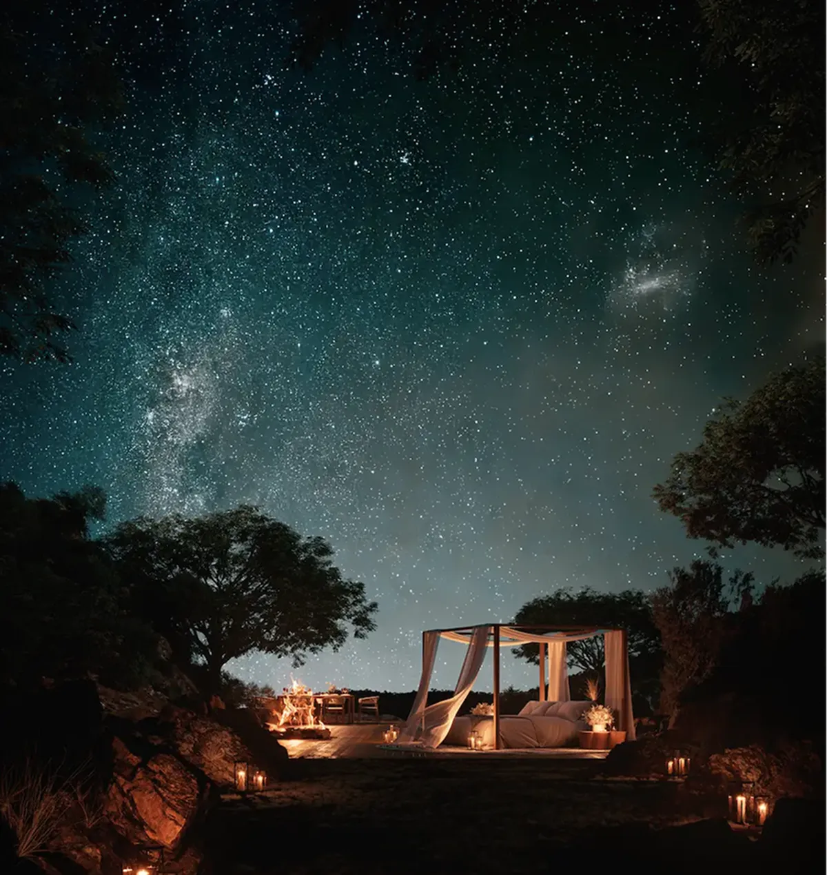 Image Sleeping under the stars