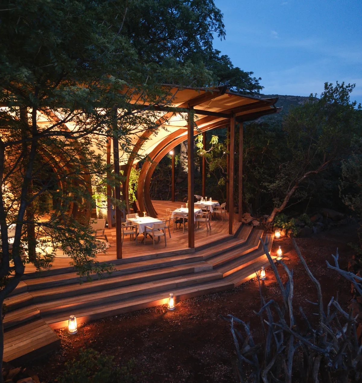 Copy of Restaurant Area at night