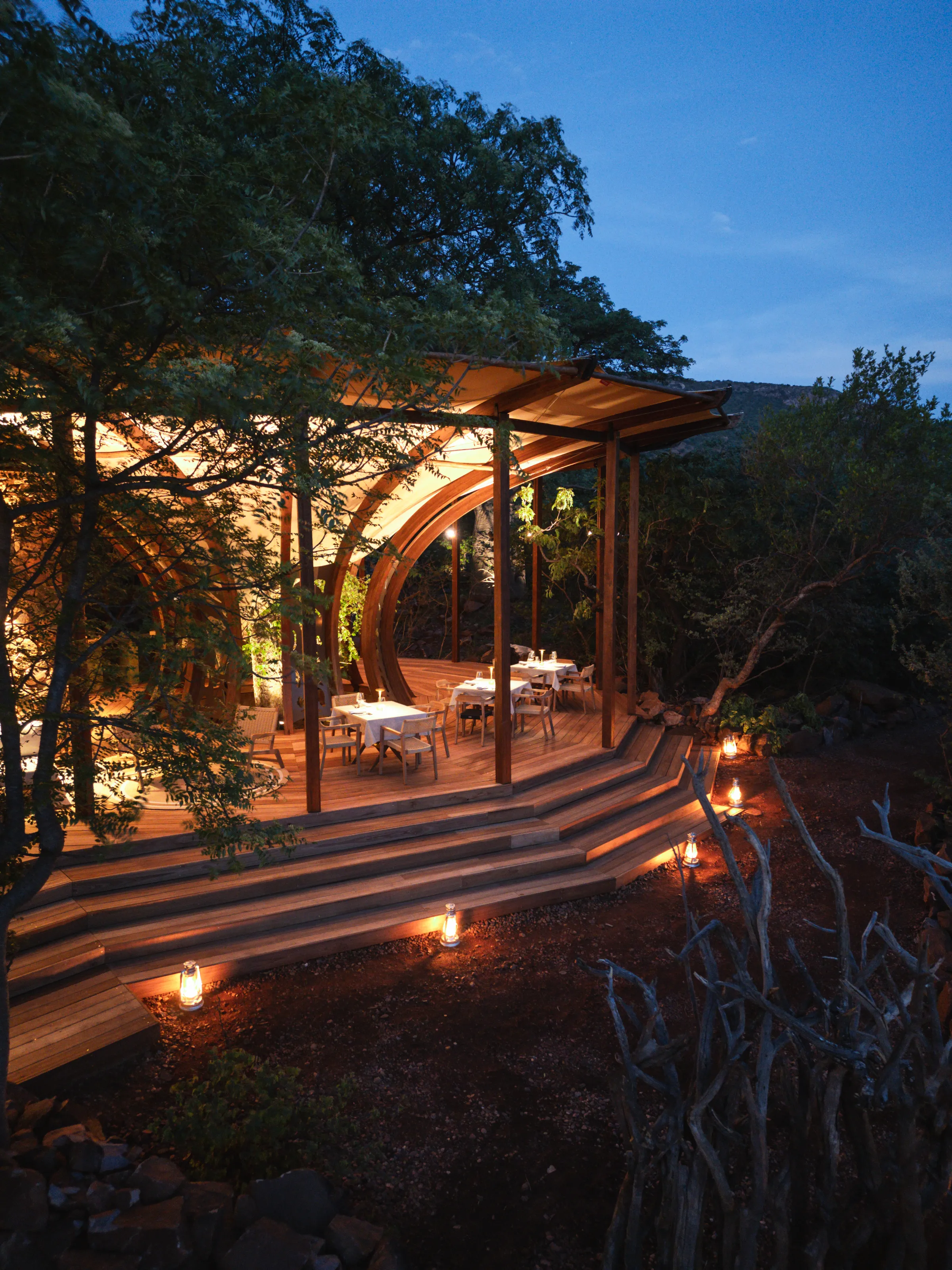 Copy of Restaurant Area at night