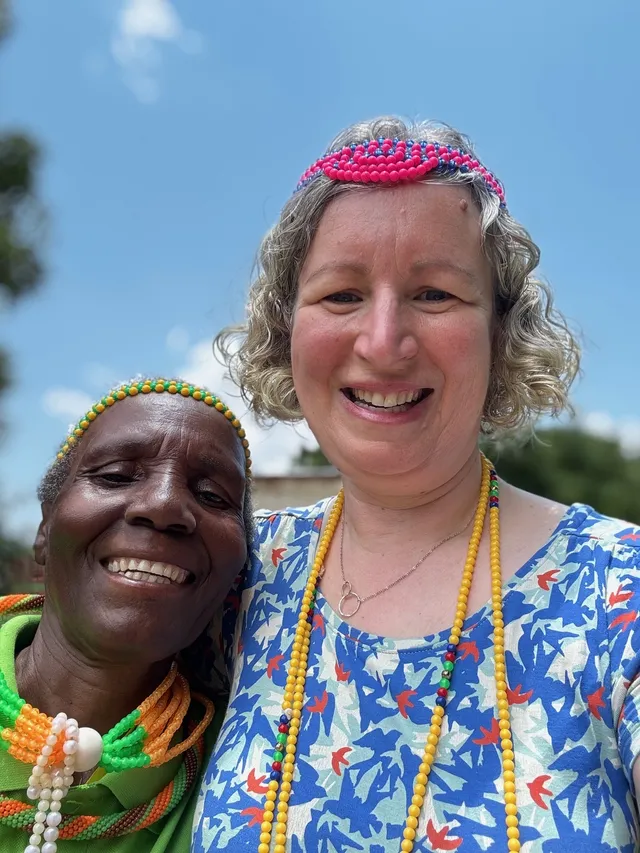Sarah with Maelula Village elder